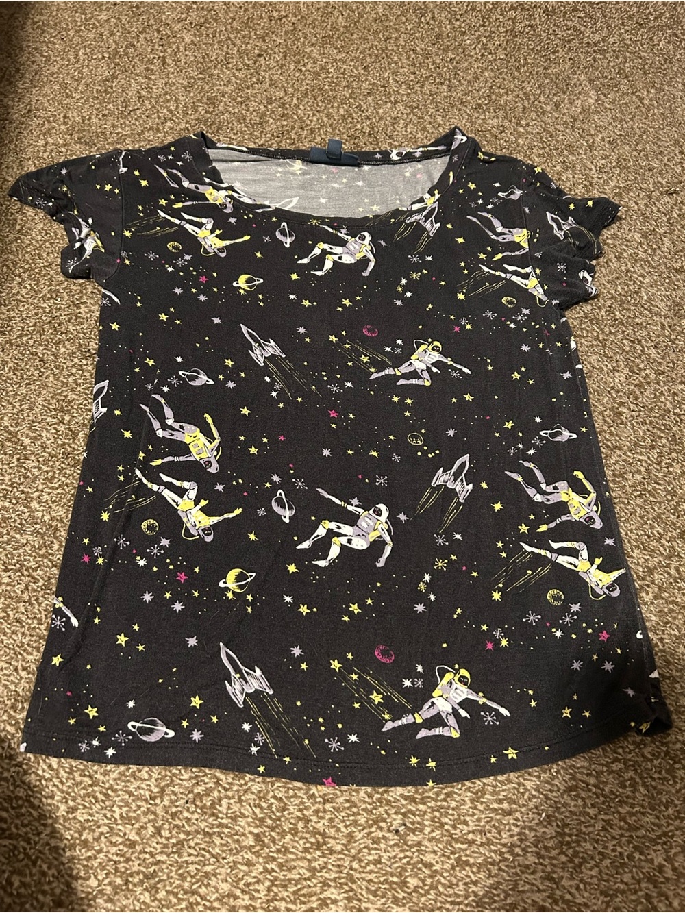 ModCloth Black Space Astronaut Print Tee